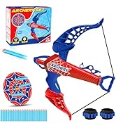 Britik Bow and Arrow for Kids Toys: Spider Archery Set with Target 20 Suction Cup Arrows, Spider ...