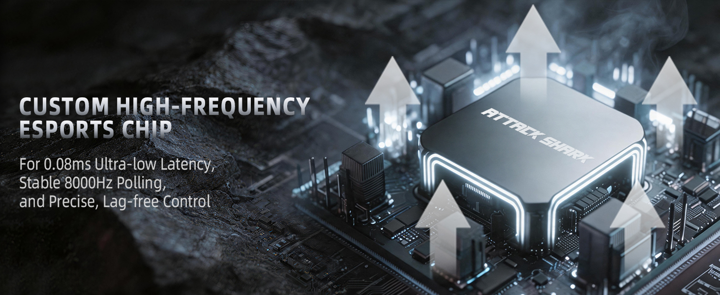 ATTACK SHARK R68 HE 60% Wired Rapid Trigger 8K Mechanical RGB Gaming Keyboard with 0.005mm Accuracy