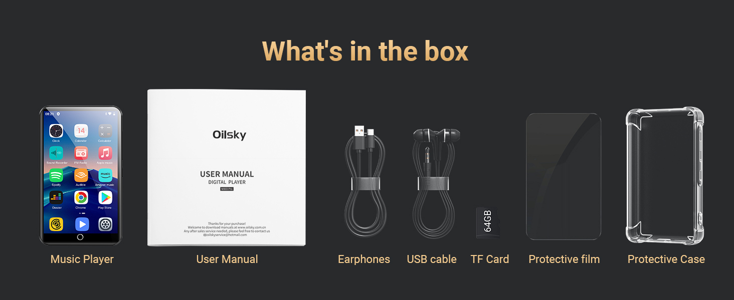 MP3 Player with Bluetooth and WiFi