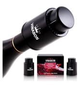 VINABON Vacuum Wine Stopper (Set of 2) - Premium Wine Stoppers Vacuum - 2-in-1 Wine Vacuum Pump