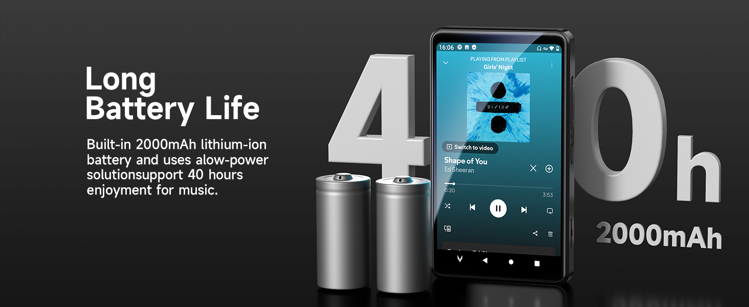 MP3 Music Player with Long Battery Life