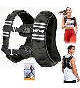 Weighted Vest for Women Men, 8 lb/10 lb/12 lb Weight Vest for Walking with Reflective Stripe and ...