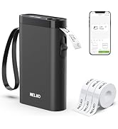 Nelko Label Maker Machine with Tape, P21 Bluetooth Label Printer with 3 Tapes, Wireless Mini Labe...
