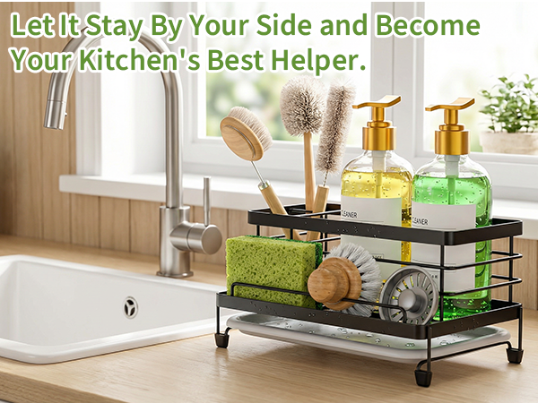 soap and sponge holder for the kitchen sink