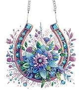 JISHSHAY Diamond Art Hanging Kits Diamond Painting Hanging Diamond Painting Suncatchers Diamond P...