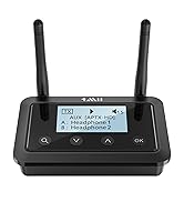 1Mii B03+ Bluetooth Transmitter Receiver for TV Home Stereo, Long Range Bluetooth 5.3 Adapter for...