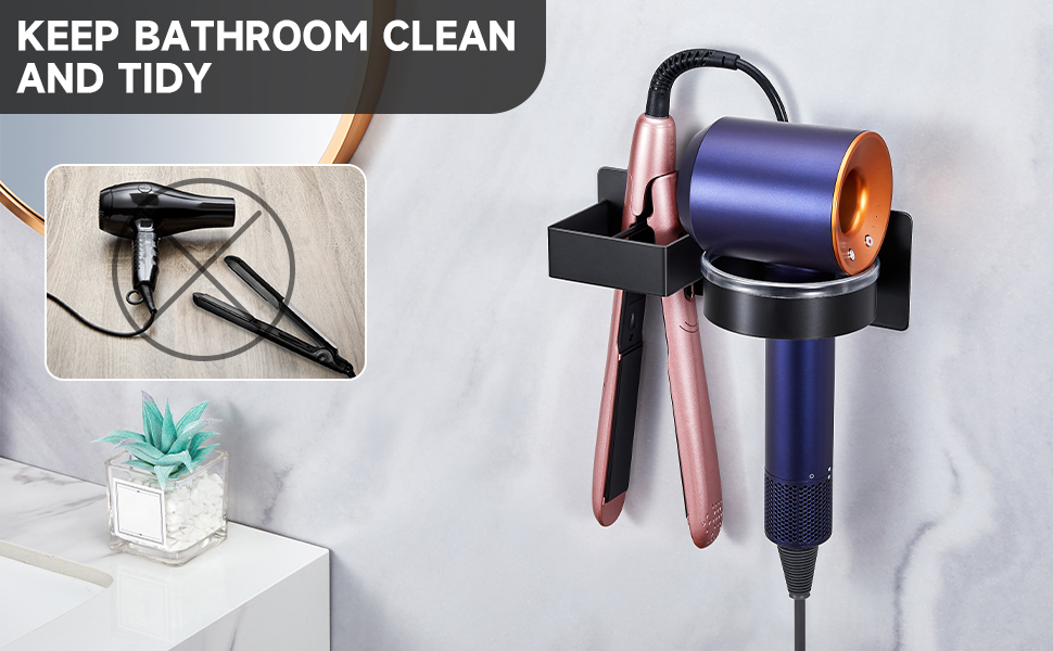 Hair Dryer Holder Wall Mounted
