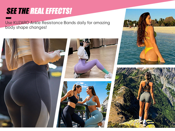 ankle resistance bands with cuffs