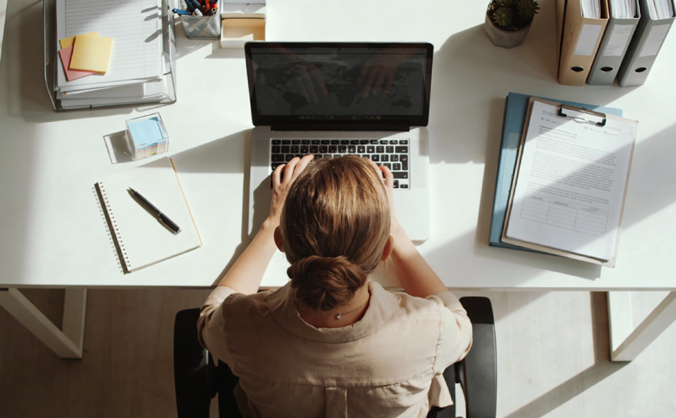 Sturdy Concrete Desktop Accessories For Women or Men Enhance Any Office Decor