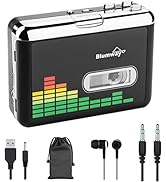 Cassette to MP3 Converter, BlumWay Portable Cassette Recorder Player, Audio Music Cassette Tape t...