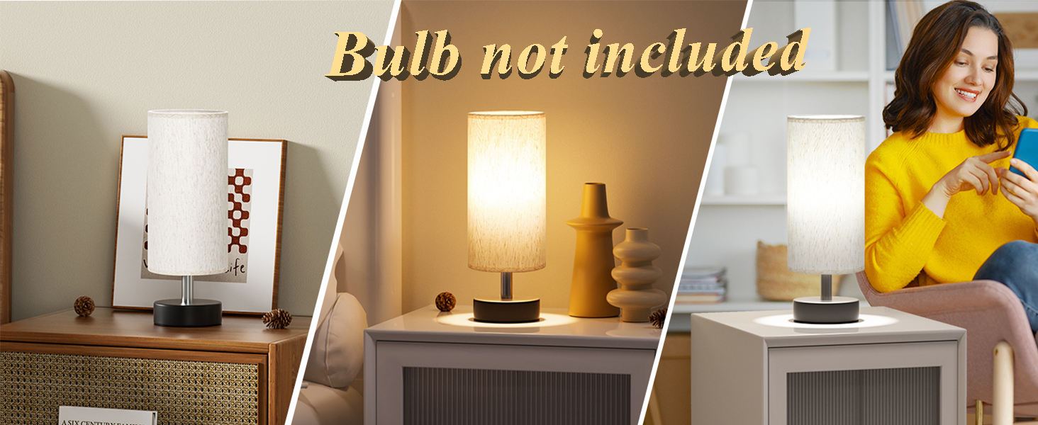 Small Table Lamp for Bedroom with Night Stands Bedside Lamps