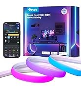 Govee Neon Rope Light for Wall Lining, LED Rope Lights Work with Matter, Google Assistant, Alexa,...