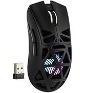MechLands Aula SC620 Gaming Mouse, 2.4G/USB-C/BT Wireless Mouse with 400mAh Battery, Adjustable 1...