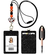 Teacher Lanyard for ID Badges and Keys, Cute Safety Breakaway Beaded Lanyards for Women, Nurses, ...