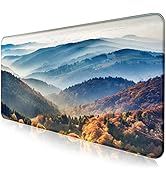 Large Extended Gaming Mouse Pad with Stitched Edges, Non-Slip Waterproof Rubber Base Mouse Pad fo...