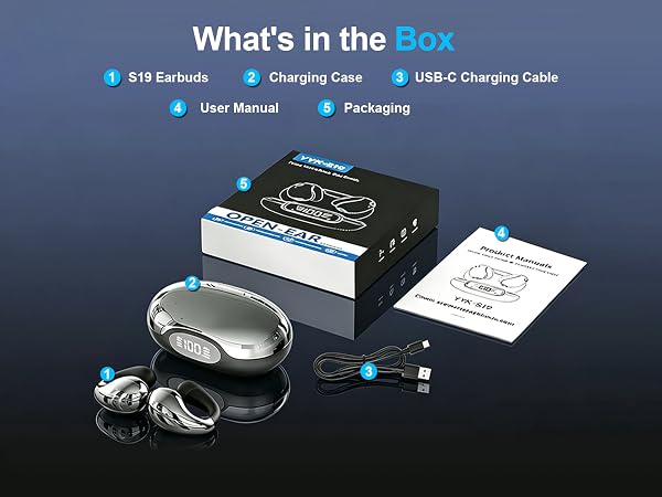 open ear clip on earbuds