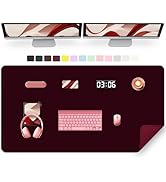 47.2" x 23.6" Large Desk Pad Mat - Non-Slip PU Leather Desk Mat, Large Mouse Pad, Computer Mat fo...