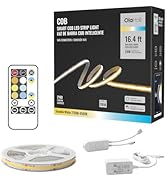 Olaholii 16.4ft Smart Tunable White 2700K-6500K COB LED Strip Light with App, Dimmable Bright WiF...