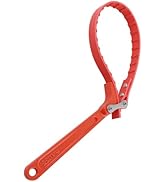 CXCCOI 8.66" Car Oil Filter Strap Wrench,Adjustable Car Belt Wrench with Non-slip Notches for Car...