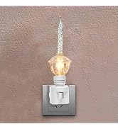 Goothy 1 Pack Christmas Silver Bubble Light Night Lights, 2 Vintage 5 Watt Clear Bubble Light Bul...