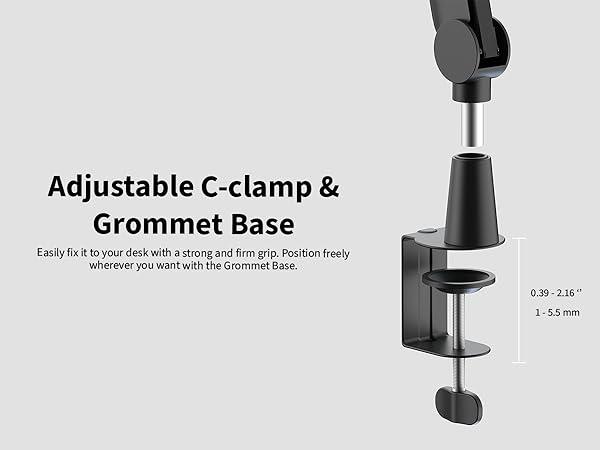 shure sm7b boom arm hyperx quadcast boom arm microphone arm desk mount blue yeti boom arm elgato