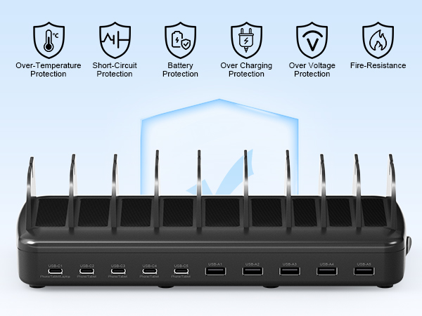 10 port charging station for Multiple Devices