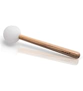 SOLSHINE Rubber Ball Striker Mallet with Wooden Handle for Crystal Quartz or Tibetan Sound Healin...