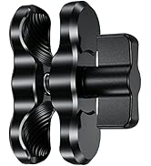 BRCOVAN Aluminum Alloy Double Socket Arm Short Arm Compatible with RAM Mounts B Size 1" Ball Comp...