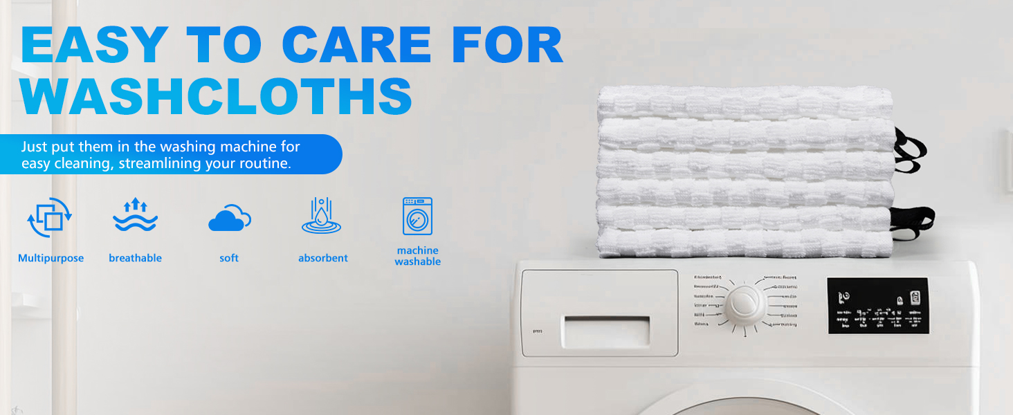 100% Cotton Wash Cloths