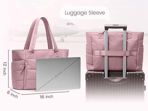 could put 15.6 inch laptop, back luggage sleeve for travel and meet TSA