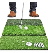 COSPORTIC Golf Hitting Mat | Golf Training Mat for Swing Path Feedback/Detection Batting | Extra ...