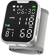 Guaever Wrist Blood Pressure Monitor, Rechargeable BP Machine with One-Button Fool-Proof Operatio...