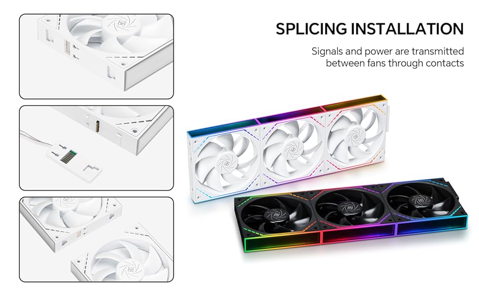 TL-M12QW Daisy Chain PC Fans