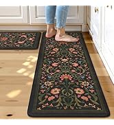 Collive Kitchen Mats for Floor 2PCS, Cushioned Anti Fatigue Mat Non Slip Waterproof Kitchens Sink...