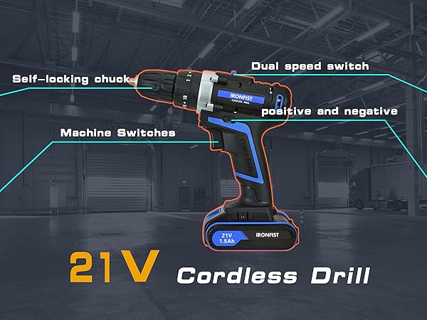 Cordless drill driver power impact screwdriver electric electrical tools batteries sets combo kits