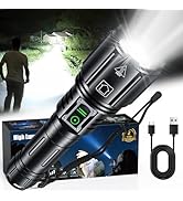 LED Super Bright Flashlight 1200000 High Lumens, High Powered Rechargeable Flashlights, 6 Modes Z...