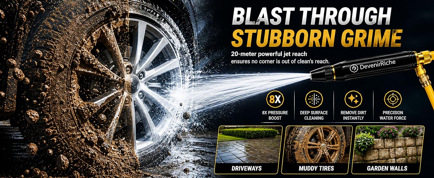 Home High-Pressure Car Wash Water Gun