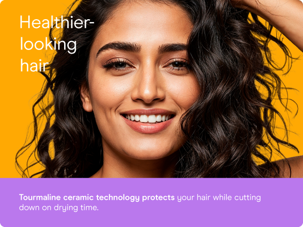 Conair small, mini, and compact hair dryer for travel. Handle folds for easy storage.