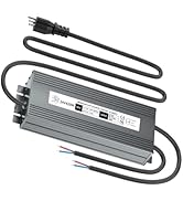 24V 420W Low Voltage Transformer, IP67 Waterproof Outdoor LED Power Supply Driver, AC 100-130V to...