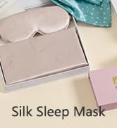 ZIMASILK 100% 22 Momme Mulberry Silk Sleep Mask for Sleeping, Filled with Premium Mulberry Silk, ...