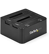 StarTech.com Dual-Bay USB 3.0 To SATA Hard Drive Docking Station, USB Hard Drive Dock, External 2...