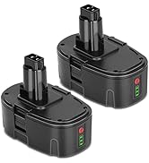 KUNLUN 2Pack 5.5Ah Lithium-ion Replacement Compatible for De walt 18V XRP Battery for 18-Volt Bat...