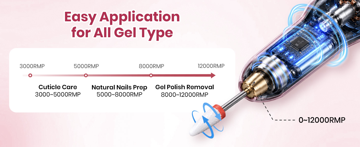 Electric Nail File Machine for Gel Polish Removal