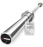 Rendpas 7FT Olympic Barbell Bar 45lb (20kg), 2-Inch 1000 lb High Capacity Weight Bar for Powerlif...
