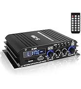Romicta 4.1 Channel Mini Audio Amplifier Receiver, Power Amplifier, Bluetooth 5.0 Amplifier, 50Wx...