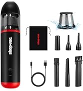 Shop-Vac 2-in-1 Car Vacuum &amp; Air Duster, 14000Pa Blow/Suction Portable Cordless Vacuum, Mini Blow...