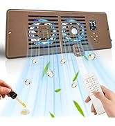 Smart Register Booster Fan for 4" x 12" Vents, 10-Speed AC Heating Cooling Vent Fan with 2 Scent ...