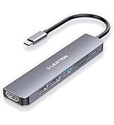 LENTION USB C Hub with 100W Charging, 4K HDMI, Dual Card Reader, USB 3.0 & 2.0 Compatible 2022-20...