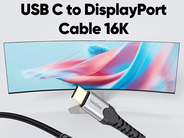 USB C to DisplayPort 2.1 Cable