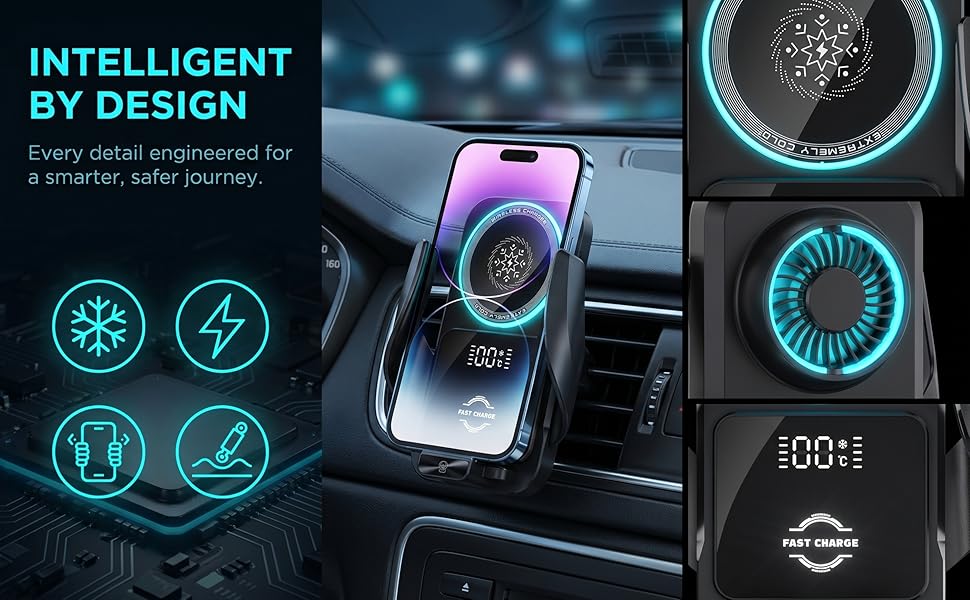 15W Wireless Car Charger Mount
